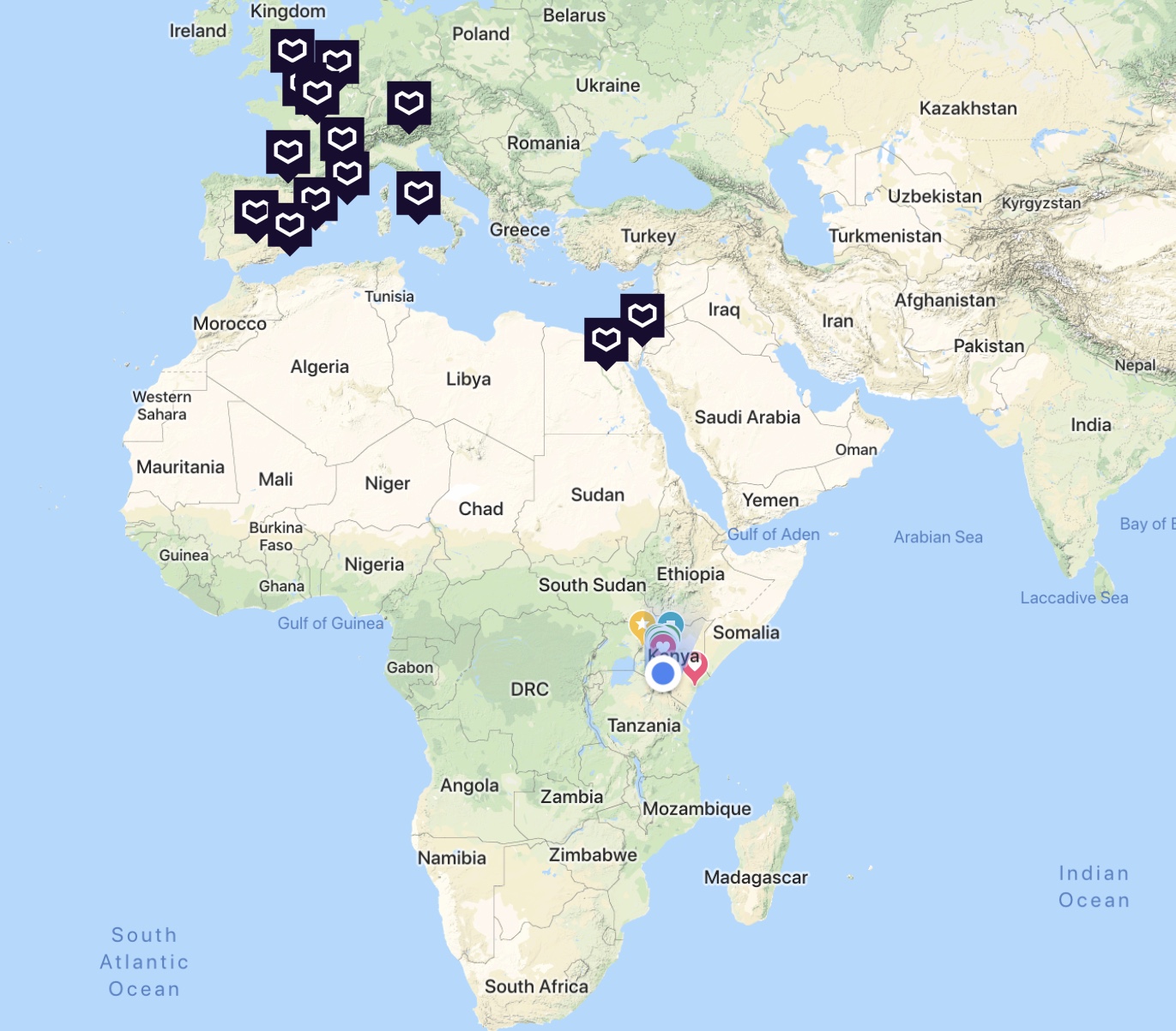 Create a new ouishare in Africa/ Kenya/ Nairobi AND Vermont
