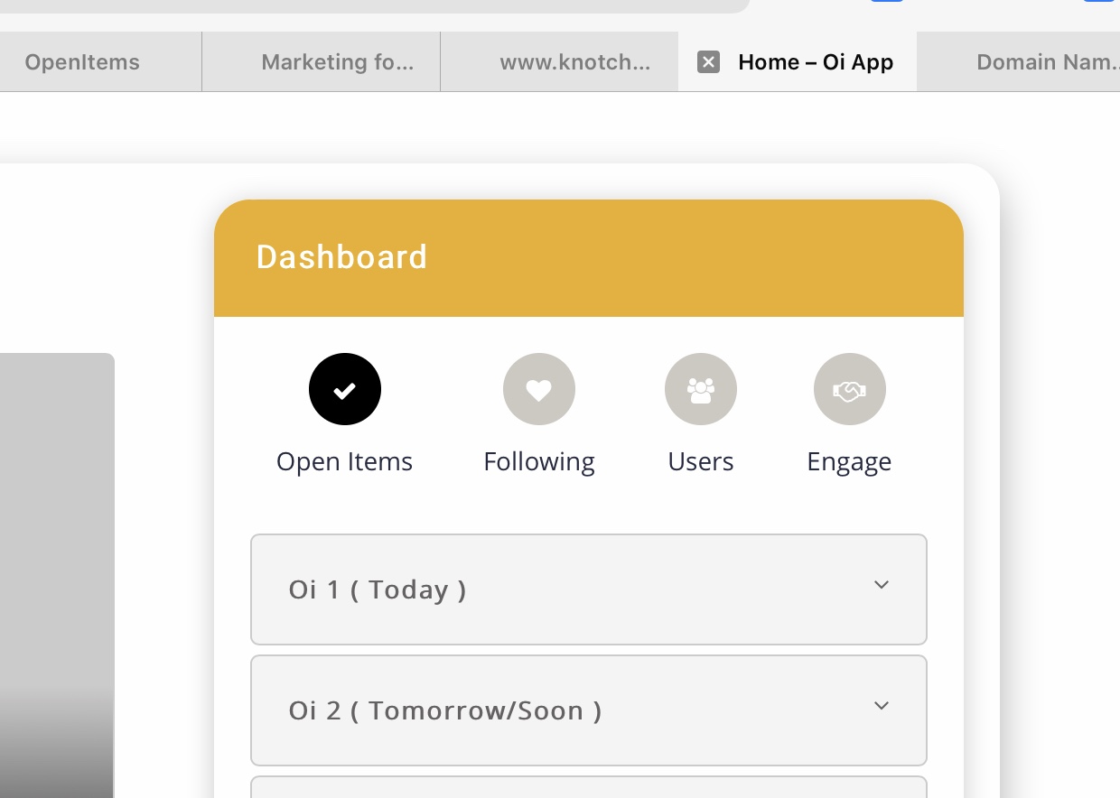 Dashboard review
